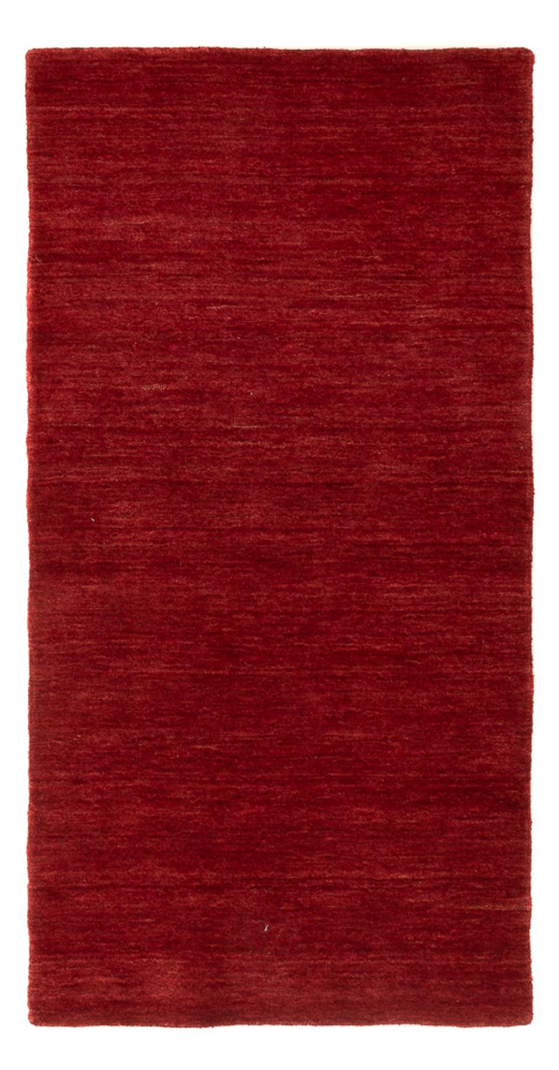 Alfombra Gabbeh - Indus - 140 x 70 cm - rojo oscuro