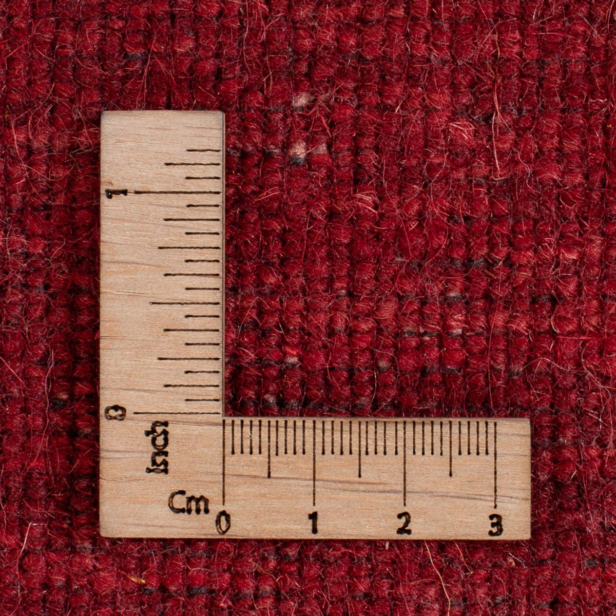 Alfombra Gabbeh - Indus - 140 x 70 cm - rojo oscuro