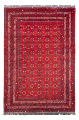 Alfombra afgana - Bukhara - 278 x 191 cm - rojo