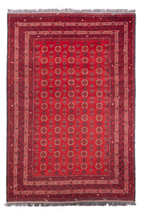 Alfombra afgana - Bukhara - 278 x 191 cm - rojo