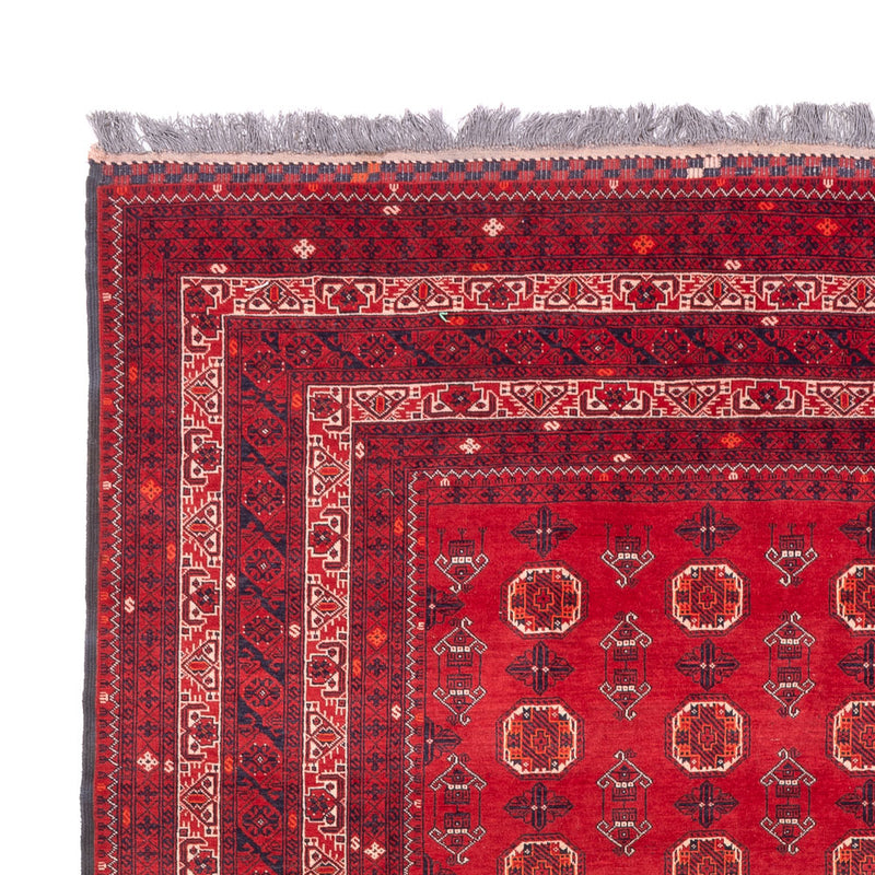 Alfombra afgana - Bukhara - 278 x 191 cm - rojo