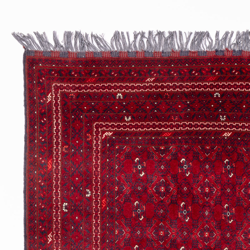 Alfombra afgana - Bukhara - 281 x 193 cm - rojo