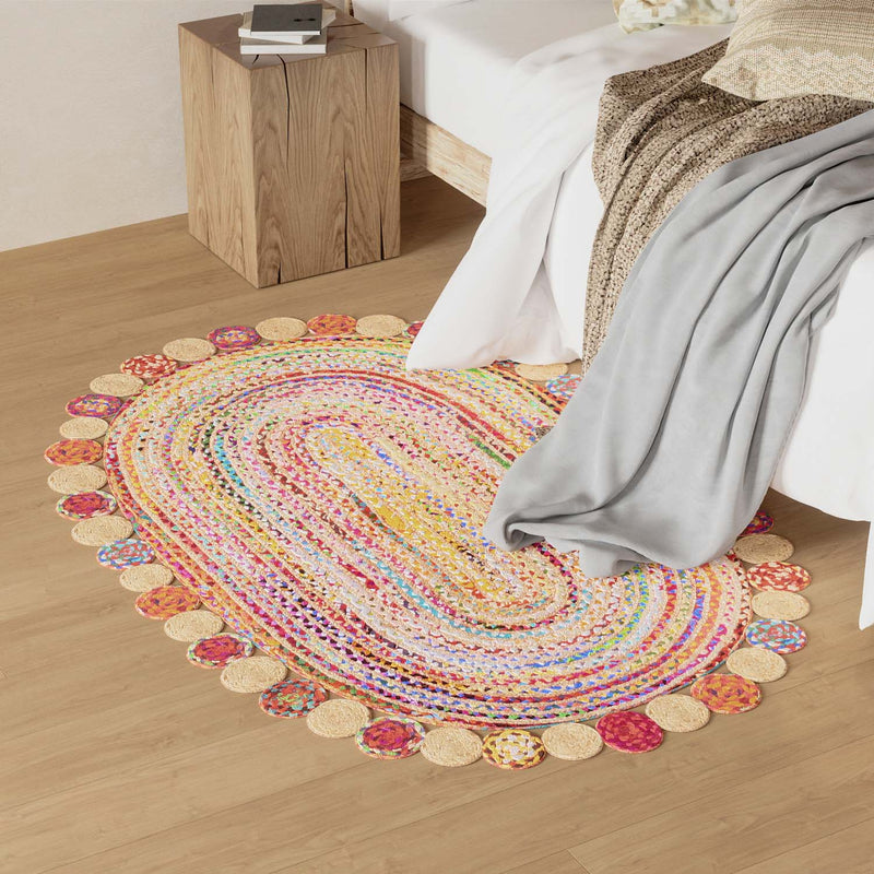 Alfombra de yute - 200 x 140 cm - natural