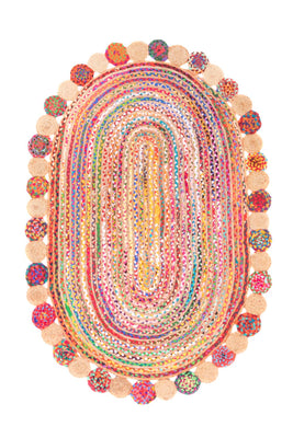 Alfombra de yute - 200 x 140 cm - natural