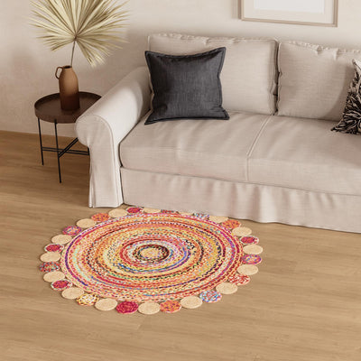 Alfombra de yute - 200 x 140 cm - natural