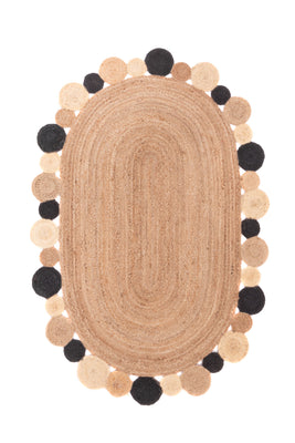 Alfombra de yute - 200 x 140 cm - natural