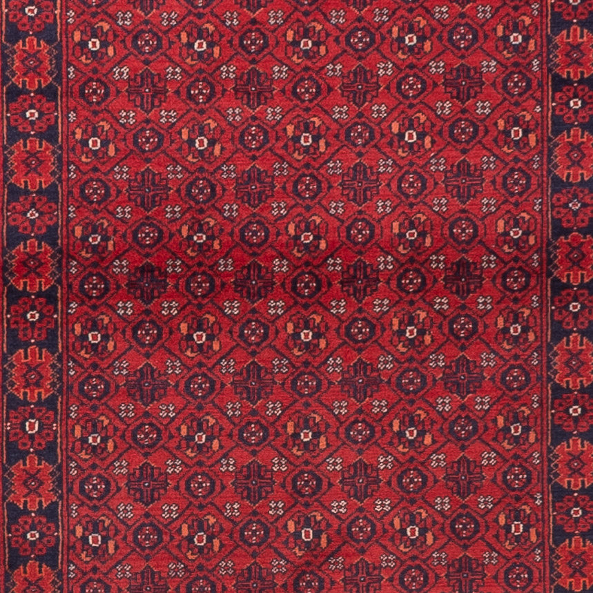 Alfombra de pasillo Alfombra afgana - Bukhara - 332 x 76 cm - rojo