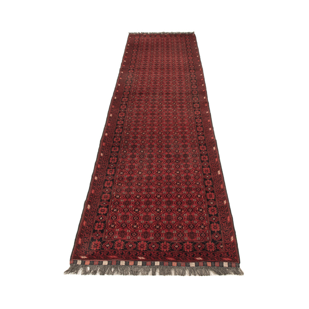 Alfombra de pasillo Alfombra afgana - Bukhara - 332 x 76 cm - rojo