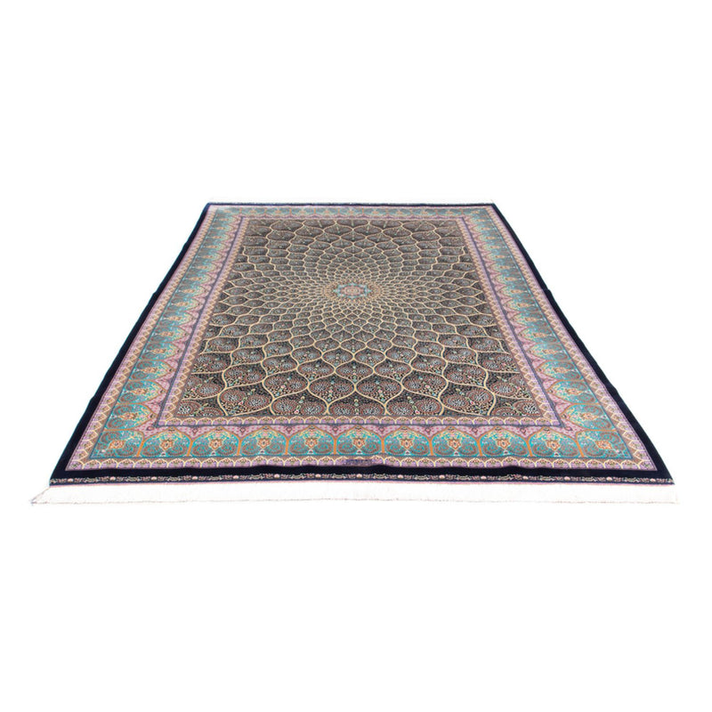 Alfombra persa - Ghom - 300 x 200 cm - azul oscuro