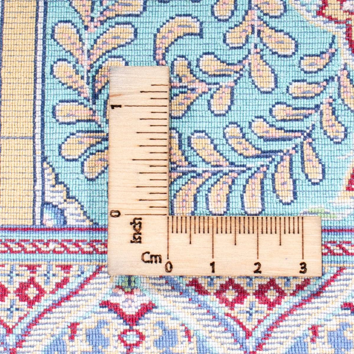 Alfombra persa - Ghom - 300 x 200 cm - azul oscuro
