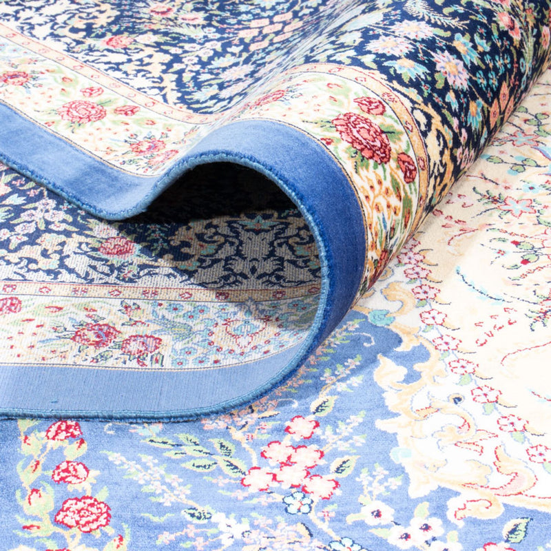 Alfombra persa - Ghom - 300 x 200 cm - azul