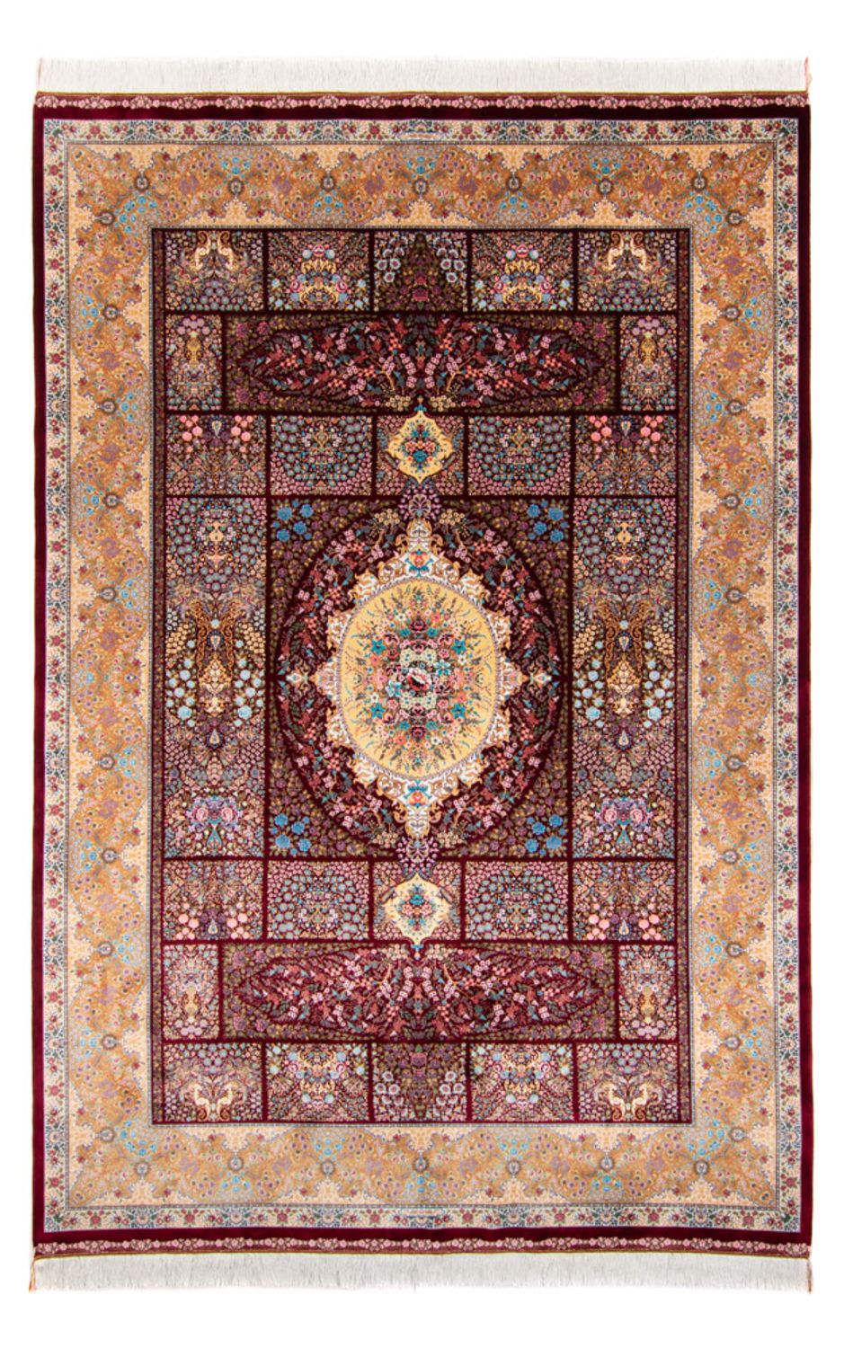 Alfombra persa - Ghom - 300 x 200 cm - rojo