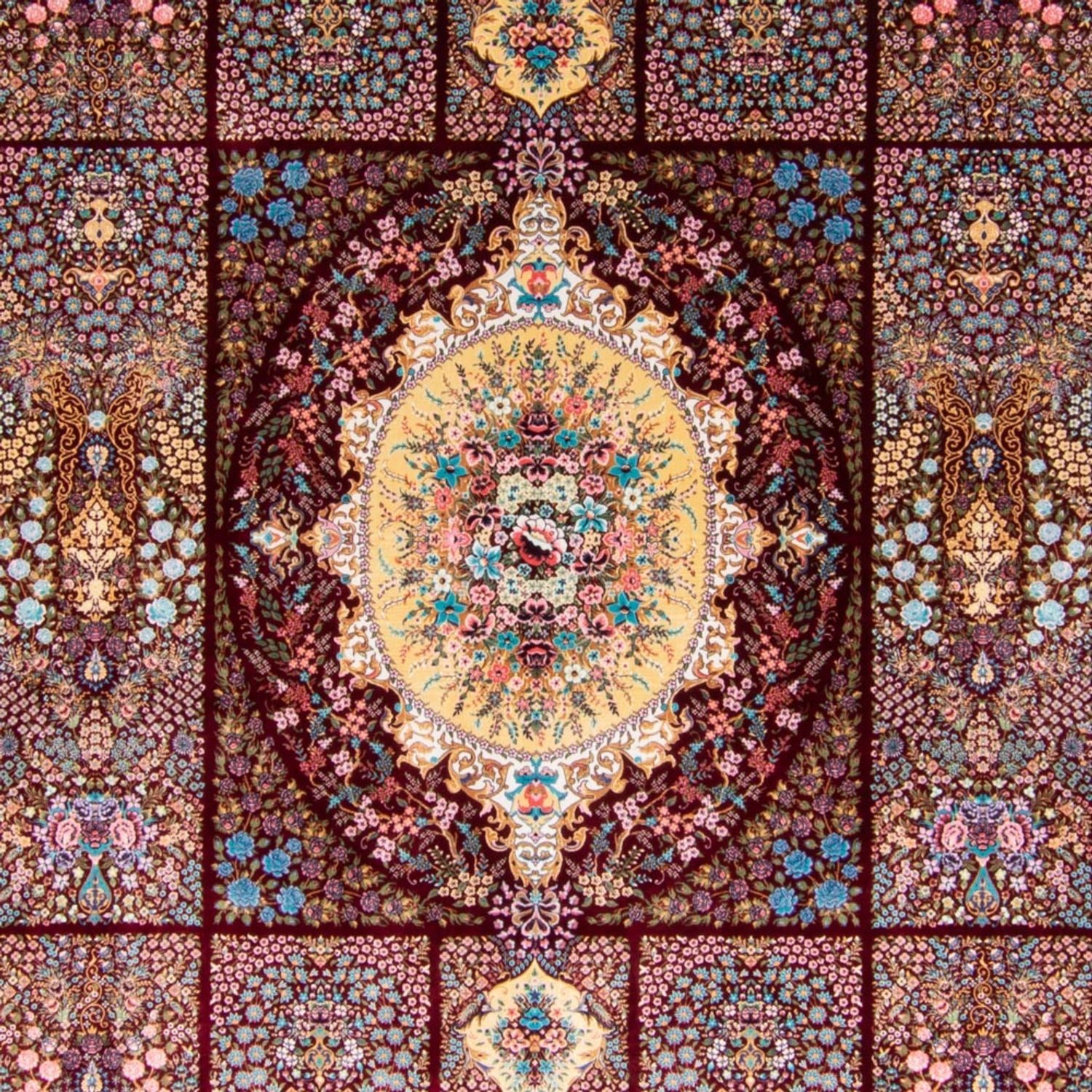 Alfombra persa - Ghom - 300 x 200 cm - rojo