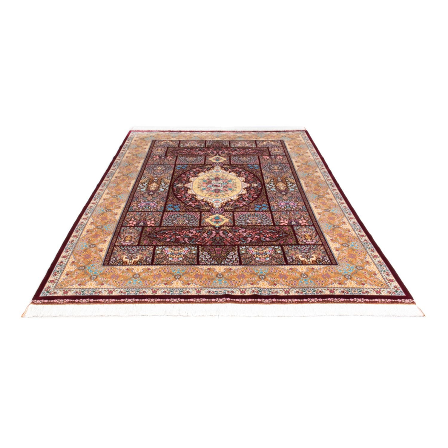 Alfombra persa - Ghom - 300 x 200 cm - rojo