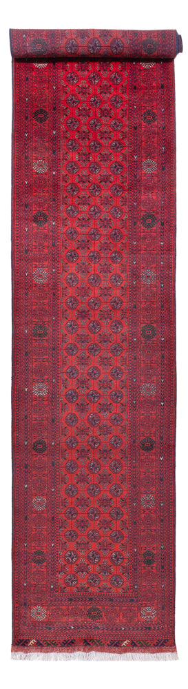 Alfombra de pasillo Alfombra afgana - Bukhara - 479 x 89 cm - rojo