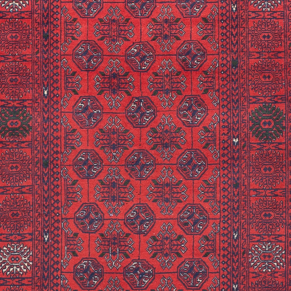 Alfombra de pasillo Alfombra afgana - Bukhara - 479 x 89 cm - rojo