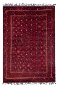 Alfombra afgana - Bukhara - 284 x 195 cm - rojo