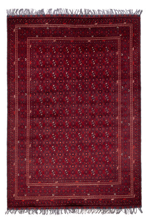 Alfombra afgana - Bukhara - 284 x 195 cm - rojo