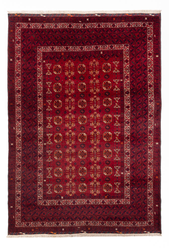 Alfombra afgana - Bukhara - 284 x 194 cm - rojo