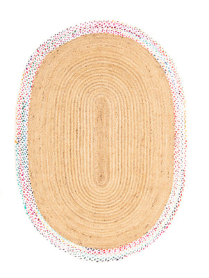 Alfombra de yute - 200 x 140 cm - natural