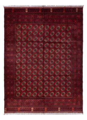 Alfombra afgana - Bukhara - 334 x 252 cm - rojo oscuro