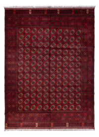 Alfombra afgana - Bukhara - 334 x 252 cm - rojo oscuro