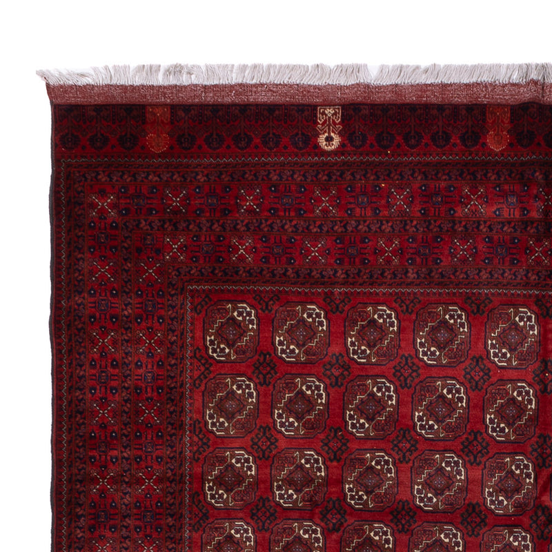 Alfombra afgana - Bukhara - 334 x 252 cm - rojo oscuro