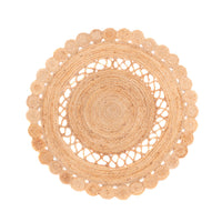 Alfombra de yute - 200 x 140 cm - natural