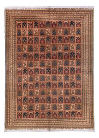 Alfombra afgana - 339 x 240 cm - beige oscuro