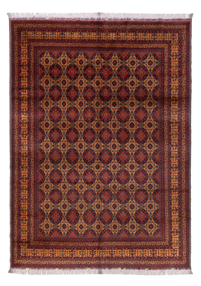 Alfombra afgana - 334 x 248 cm - beige oscuro