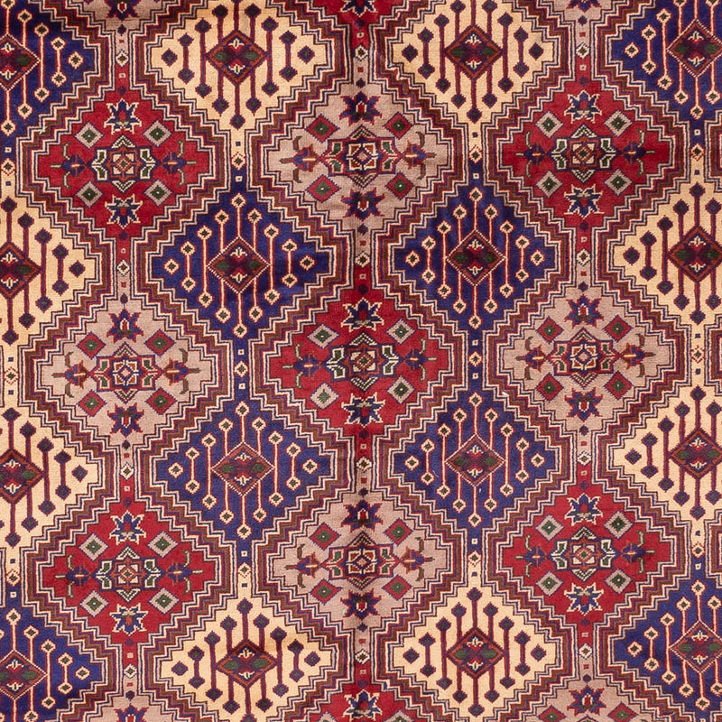 Alfombra de pasillo Alfombra afgana - 403 x 296 cm - beige oscuro