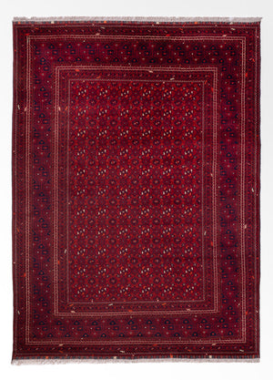 Alfombra afgana - Bukhara - 289 x 208 cm - rojo