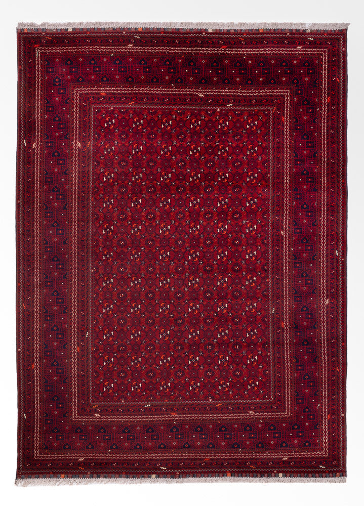 Alfombra afgana - Bukhara - 289 x 208 cm - rojo