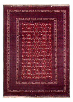 Alfombra afgana - Bukhara - 283 x 198 cm - gris oscuro