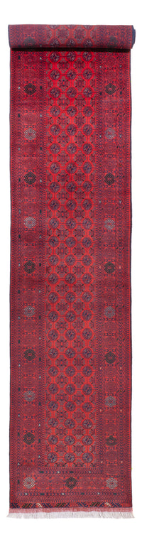 Alfombra de pasillo Alfombra afgana - Bukhara - 479 x 89 cm - rojo
