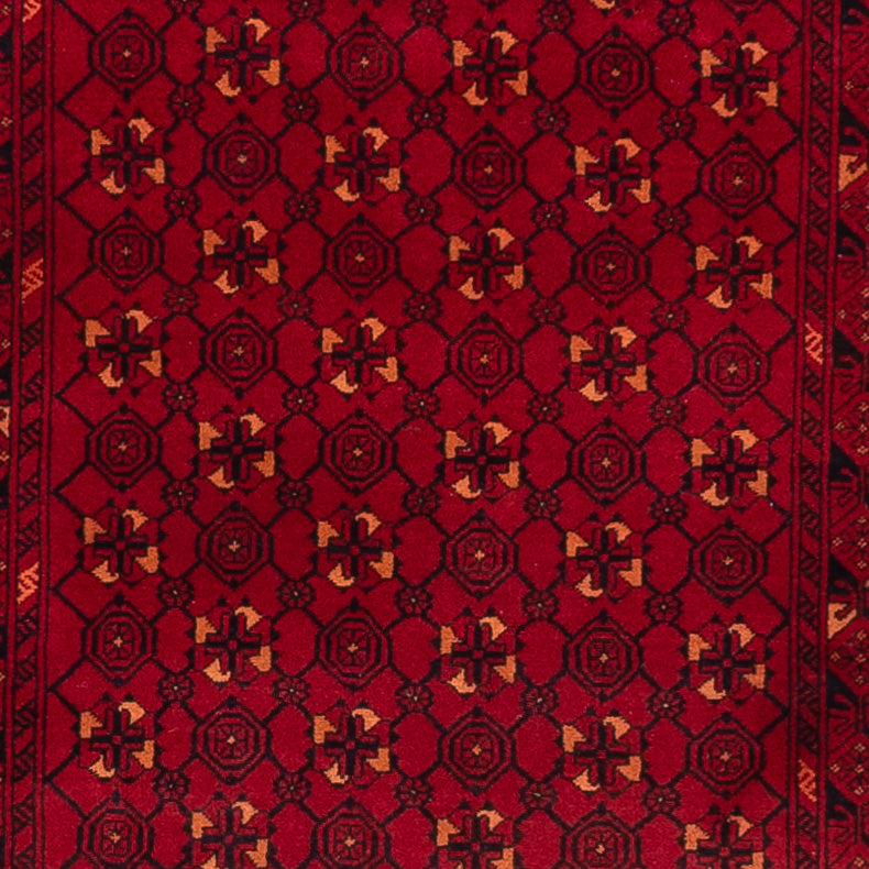 Alfombra de pasillo Alfombra afgana - Bukhara - 273 x 86 cm - rojo