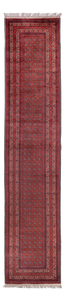 Alfombra de pasillo Alfombra afgana - Bukhara - 376 x 75 cm - rojo