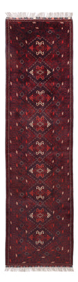 Alfombra de pasillo Alfombra afgana - 300 x 79 cm - rojo