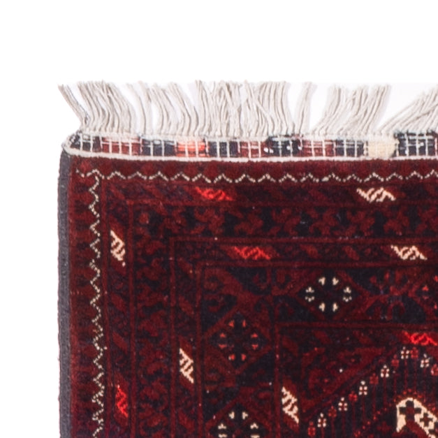 Alfombra de pasillo Alfombra afgana - 300 x 79 cm - rojo