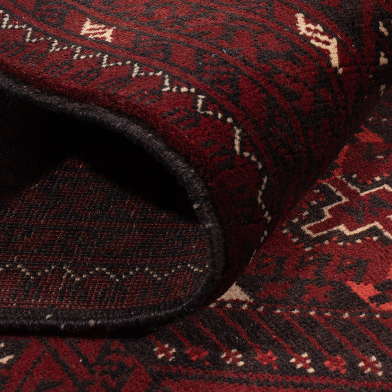 Alfombra de pasillo Alfombra afgana - 300 x 79 cm - rojo