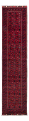 Alfombra de pasillo Alfombra afgana - 384 x 84 cm - rojo
