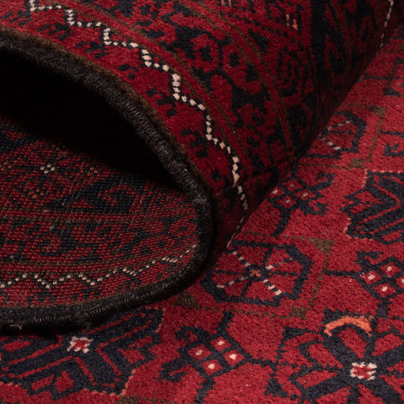 Alfombra de pasillo Alfombra afgana - 384 x 84 cm - rojo