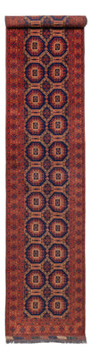 Alfombra de pasillo Alfombra afgana - 409 x 86 cm - beige oscuro