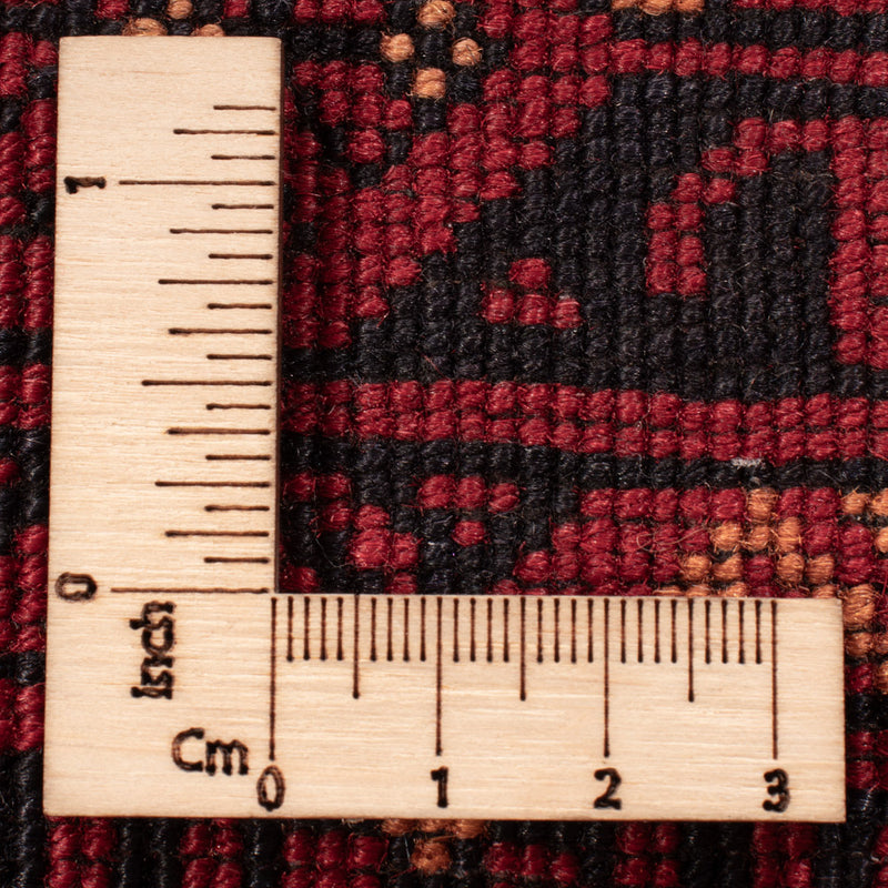 Alfombra de pasillo Alfombra afgana - 277 x 89 cm - rojo