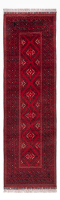 Alfombra de pasillo Alfombra afgana - 283 x 82 cm - rojo