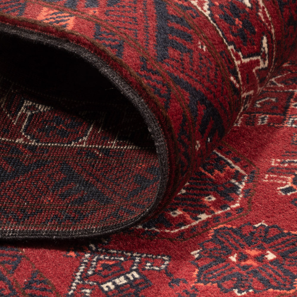 Alfombra de pasillo Alfombra afgana - Bukhara - 285 x 82 cm - rojo