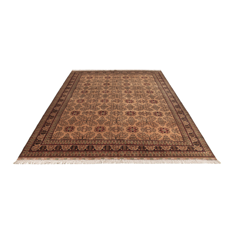 Alfombra afgana - 390 x 290 cm - beige oscuro