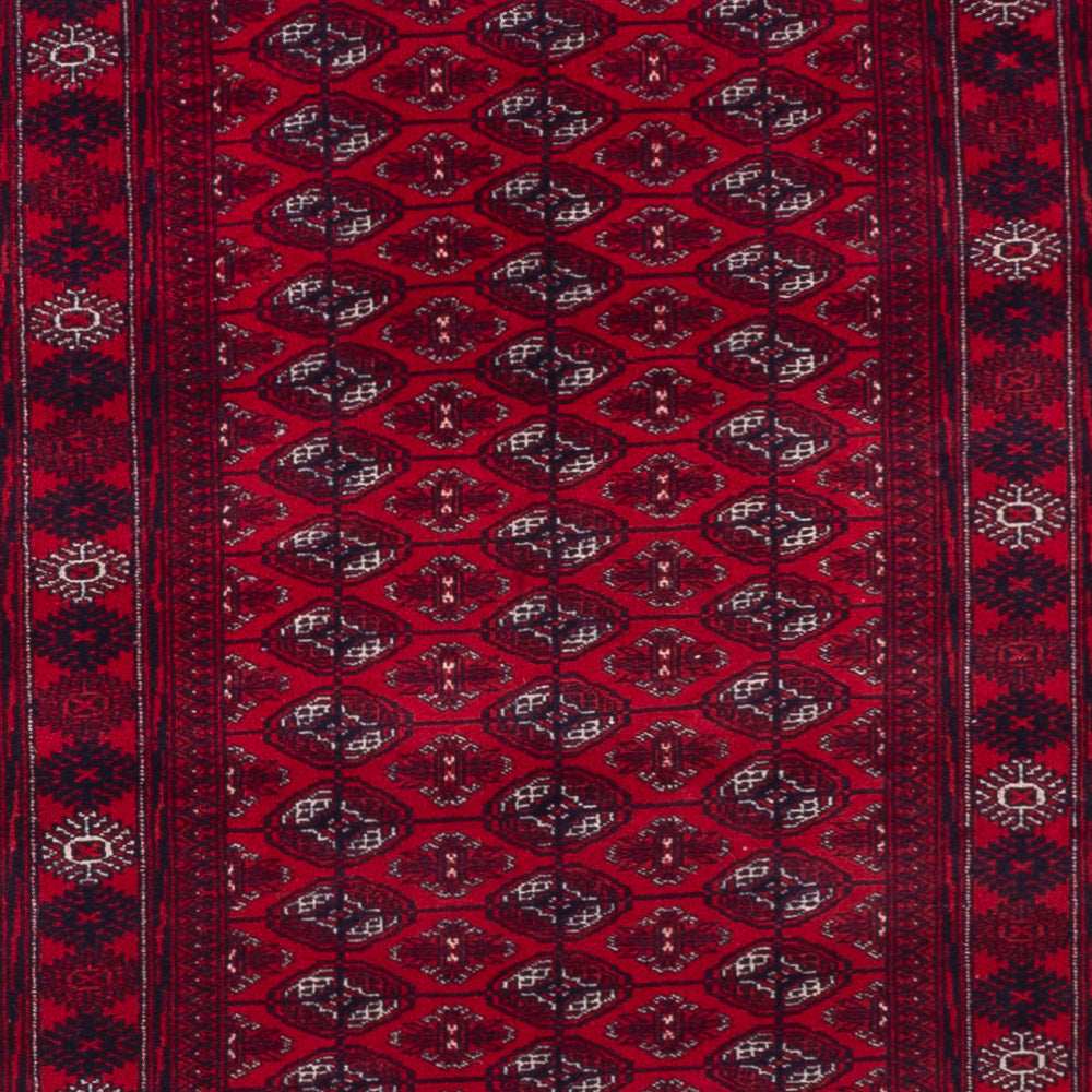 Alfombra de pasillo Alfombra Turkaman - 396 x 87 cm - rojo