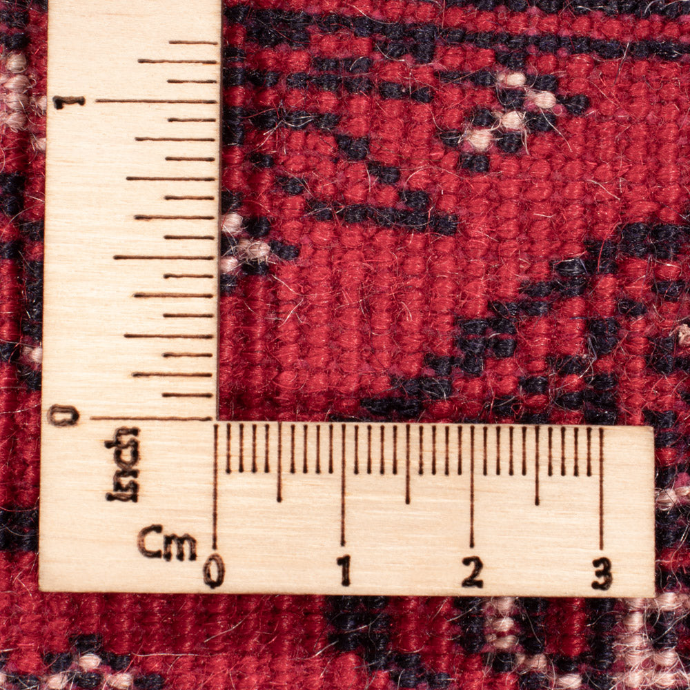 Alfombra de pasillo Alfombra afgana - Bukhara - 397 x 86 cm - rojo