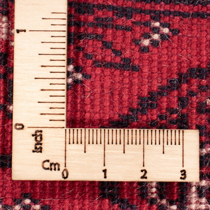 Alfombra de pasillo Alfombra afgana - Bukhara - 397 x 86 cm - rojo